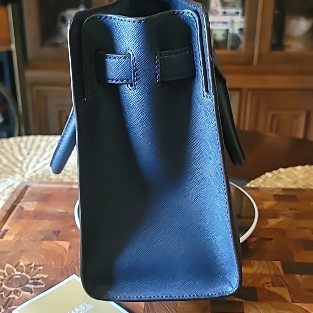 Michael Kors Navy Dillon Satchel - Picture 6 of 9